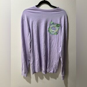 Champion Bama Crimson Tide Purple Long Sleeve Shirt with Pocket, size M, SEC